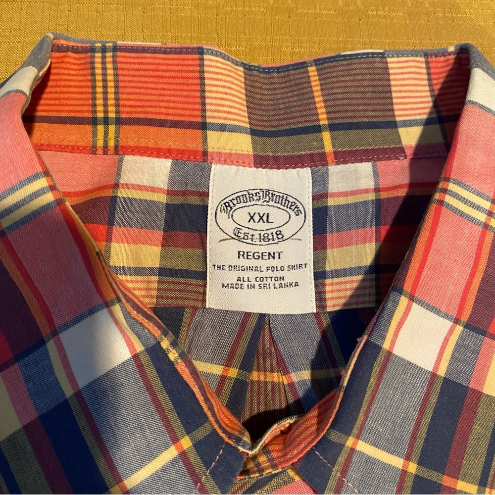 Brooks Brothers Regent plaid shirt size XXL - Picture 9 of 12